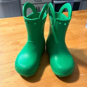 Crocs Toddler Green Rain Boot